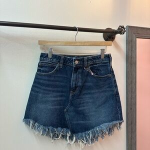 We The Free Dark Blue Denim Skirt